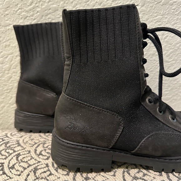 Blowfish Black Lace-Up Combat Boots - Picture 8 of 8